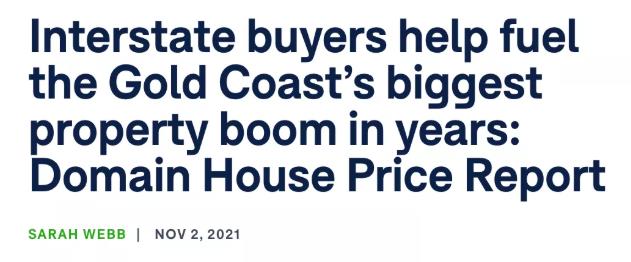 新西兰买家、州际买家正推动黄金海岸房地产的繁荣