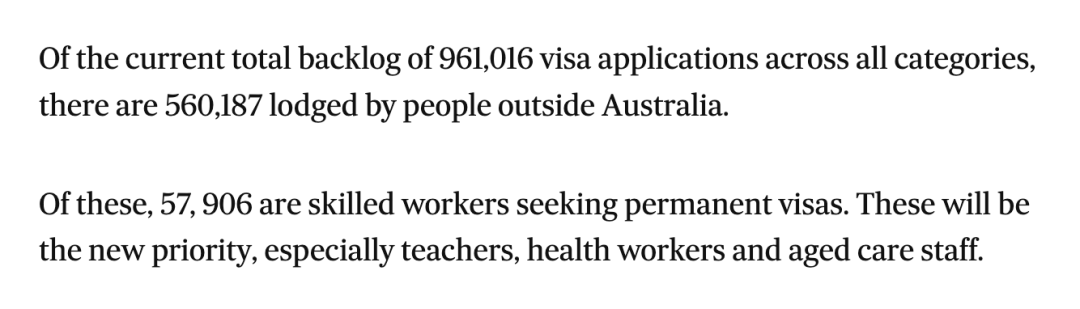 【澳洲移民】澳总理官宣，优先处理海外技工永居签证，6万人将收益！