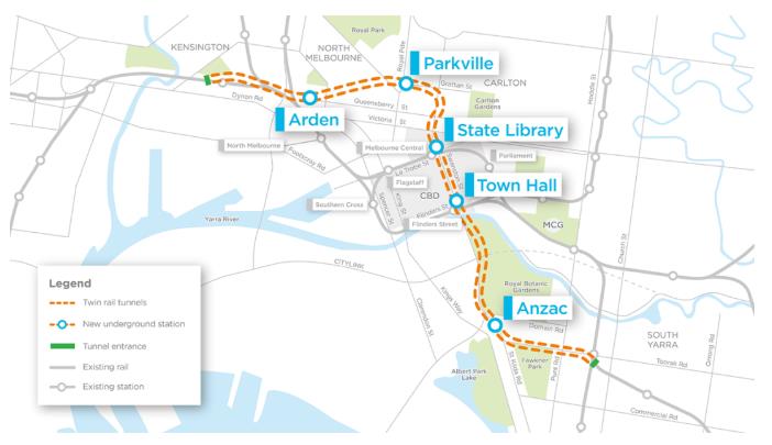 墨尔本Metro Tunnel地铁项目预计2025年将开通！通勤者的难题终于能缓解啦！