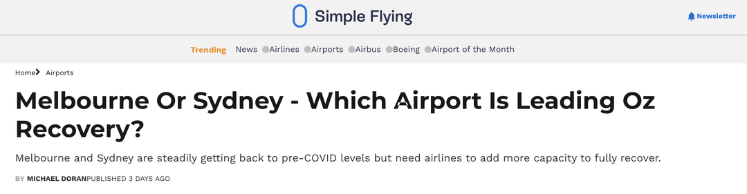 【澳洲·新闻】悉尼墨尔本航空业“满血复活”，海外航线运力急需提高