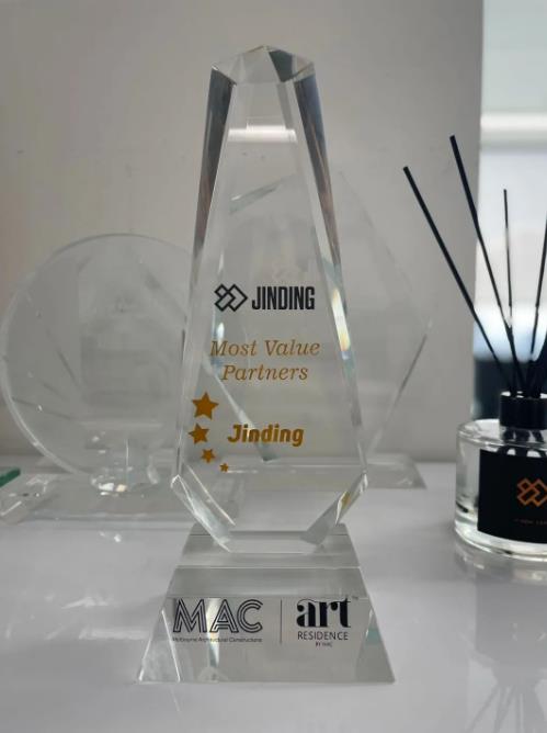 【公司·新闻】JINDING荣获MAC Builders颁发的2023年度“具价值合作伙伴”
