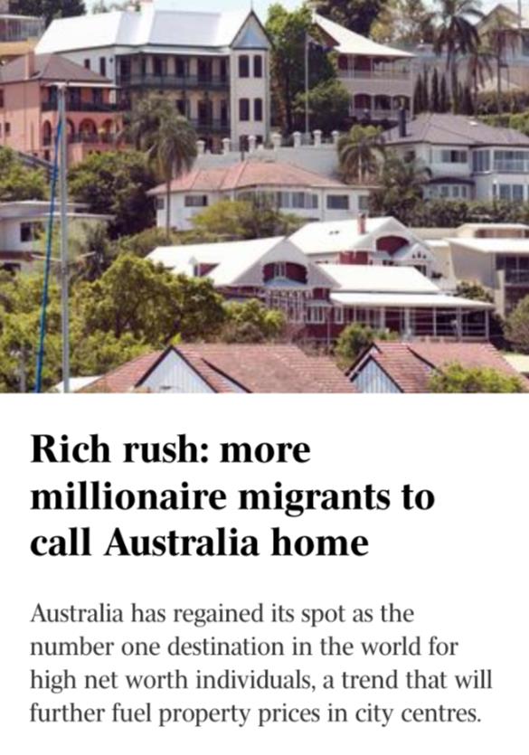 澳洲签证搜索量翻8倍！澳大利亚房地产市场：“价格将继续上涨”