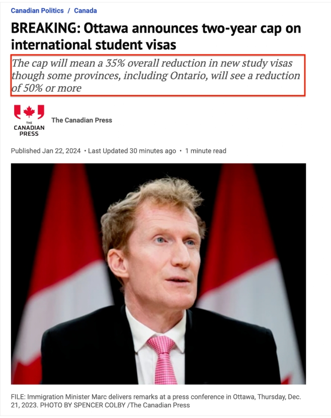 加拿大新政将削减35%留学生！毕业工签、配偶工签受影响！