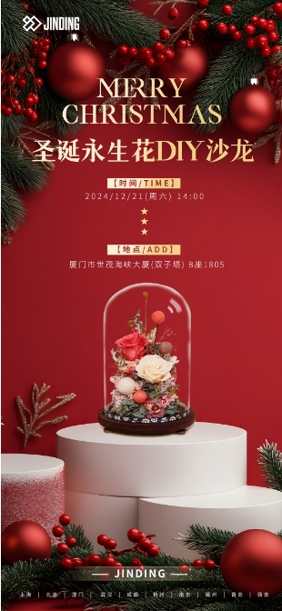 圣诞永生花diy沙龙