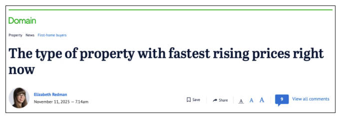 趋势明显！现在澳洲，这类房子涨价涨快！！