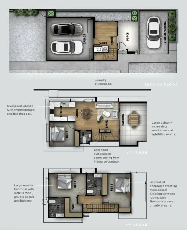 【澳洲·项目】Hamley Wooloowin｜五席臻品联排，启幕布里斯班内北区雅致生活