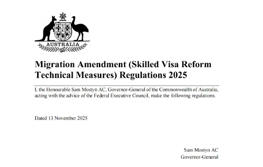 2025年11月29日,《2025年移民修正案(技术签证改革技术措施)条例》悄然上线.别被“修正案”三个字吓到——这是一份给法律条文“打补丁”的技术文件,核心目的只有一个:把旧法里所有提到“TSS签证”的地方,统一替换为“SID签证”,并澄清186转永居的工作经验计算规则.换句话说,游戏规则没变,只是说明书更严谨了.
