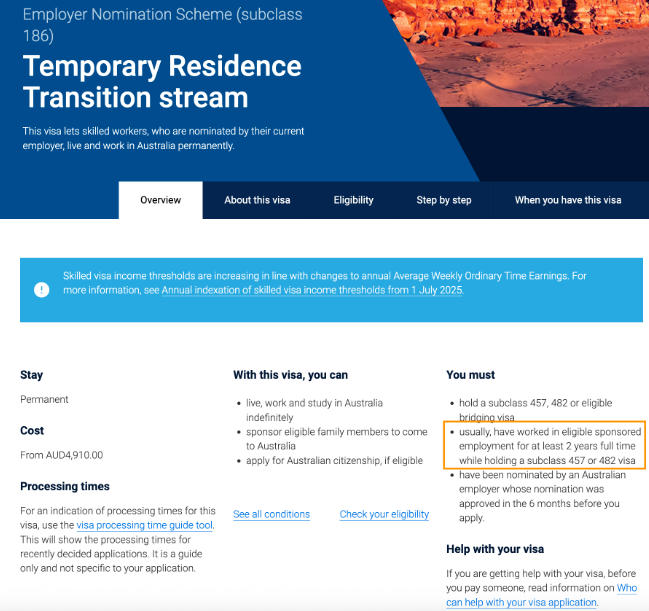 2025年11月29日,《2025年移民修正案(技术签证改革技术措施)条例》悄然上线.别被“修正案”三个字吓到——这是一份给法律条文“打补丁”的技术文件,核心目的只有一个:把旧法里所有提到“TSS签证”的地方,统一替换为“SID签证”,并澄清186转永居的工作经验计算规则.换句话说,游戏规则没变,只是说明书更严谨了.