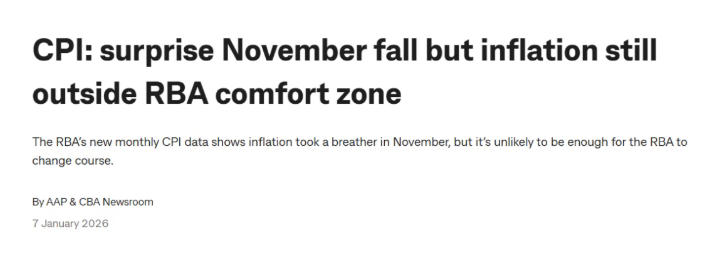 2月加息警报暂解除？&mdash;&mdash;2026澳洲房价仍等最后两道通胀关！