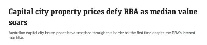 澳洲房市里程碑：首府城市房价中位数首破百万澳元，国际政要持续涌入