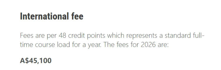 澳洲留学一年大概需要多少钱  ？2026年澳洲八大硕士留学成本全解析
